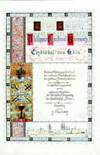 Glückwunschadresse v. 3. Mai 1893, Titelblatt